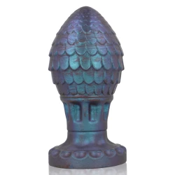 Vrakos - Plug anal tip ou de dragon, Negru, Mărime L