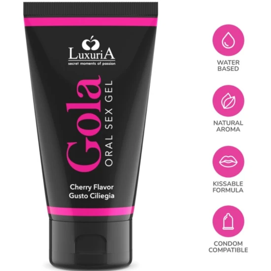 Gel pentru sex oral, aromă cireșe, 50 ml