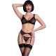 Set CR 4692 - Patru Piese, Negru, Mărime M