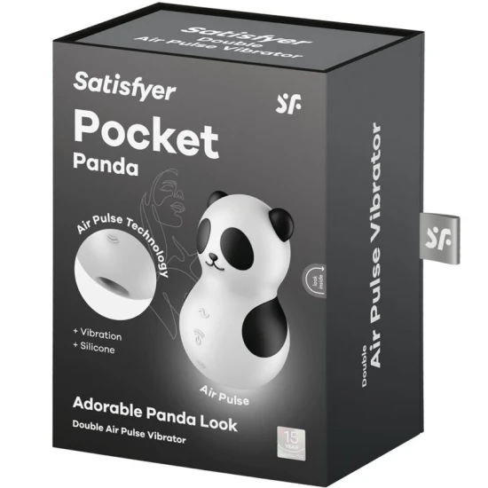 Stimulator Pocket Panda - Intensități multiple, Alb, Mărime unică