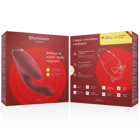 Stimulator Womanizer Duo 2 - Bordeaux, Mărime Unică