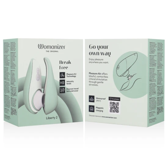 Stimulator clitoris Womanizer Liberty 2 - Verde deschis
