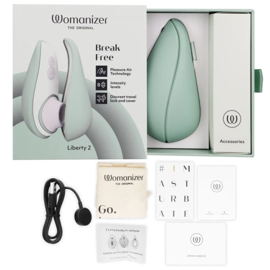 Stimulator clitoris Womanizer Liberty 2 - Verde deschis