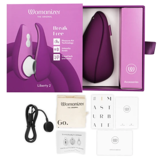 Stimulator Clitoris - Womanizer Liberty 2, Roz, Unică Mărime