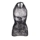 SUBBLIME - Rochie mini tip fishnet, Negru