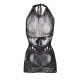SUBBLIME - Rochie mini tip fishnet, Negru