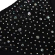 SUBBLIME - Body tip fishnet cu mănuși și imprimeu cu diamante, Negru, One Size