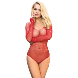 SUBBLIME - Body tip long sleeve, roșu, one size