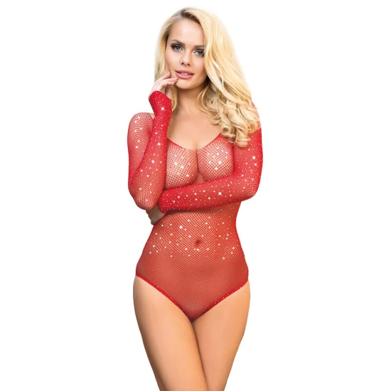 SUBBLIME - Body tip long sleeve, roșu, one size
