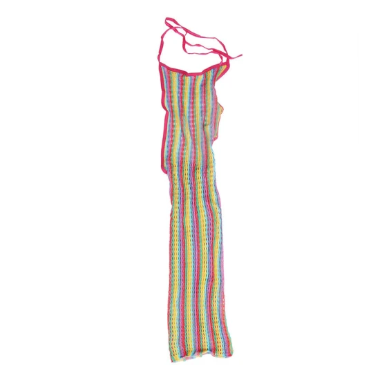 SUBBLIME - Rochie tip fishnet, Rainbow, One Size