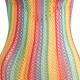 SUBBLIME - Rochie tip fishnet, Rainbow, One Size