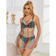 SUBBLIME - Rochie tip pe umeri, curcubeu, One Size
