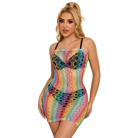 SUBBLIME - Rochie tip pe umeri, curcubeu, One Size