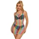 SUBBLIME - Rochie tip pe umeri, curcubeu, One Size