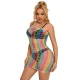 SUBBLIME - Rochie tip pe umeri, curcubeu, One Size