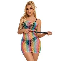 SUBBLIME - Rochie tip pe umeri, curcubeu, One Size