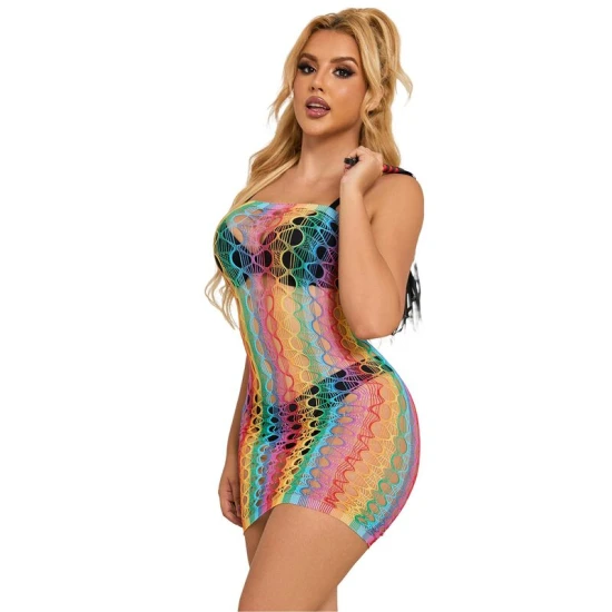 SUBBLIME - Rochie tip pe umeri, curcubeu, One Size