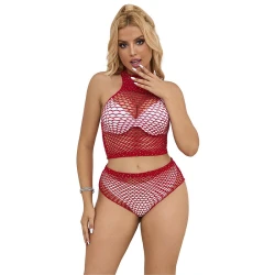 Sublime - Set tip plasă cu diamante Roz, one size