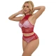 Sublime - Set tip plasă cu diamante Roz, one size