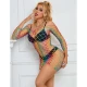 SUBBLIME - Rochie tip pește cu plasă, mânecă lungă, Rainbow, One Size