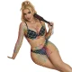 SUBBLIME - Set fishnet 2 piese cu mâneci lungi, curcubeu, one size