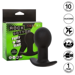 Dop anal cu vibrații, silicon, Negru