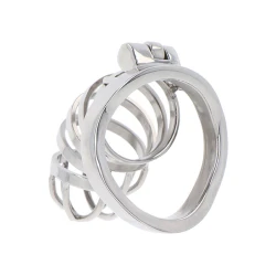 Colivie metalică pentru castitate EXTREME, Negru
