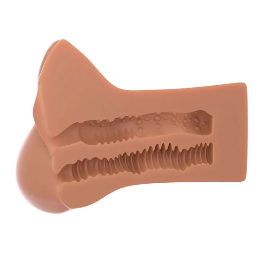 Manșon penis Pick Your Pleasure XL - Textură realistă, Crem, Mărime mare.