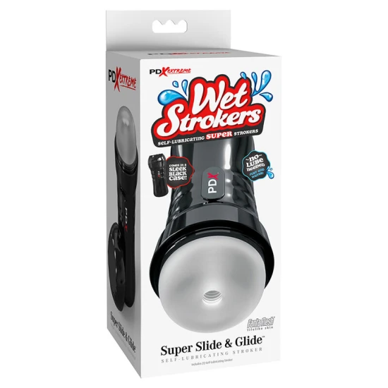 Masturbator Slide Glide - Autolubrifiant, Transparent, Unică Mărime