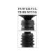 DILDO CU CLAMP PENTRU BODY DOCK THRUSTER, Negru