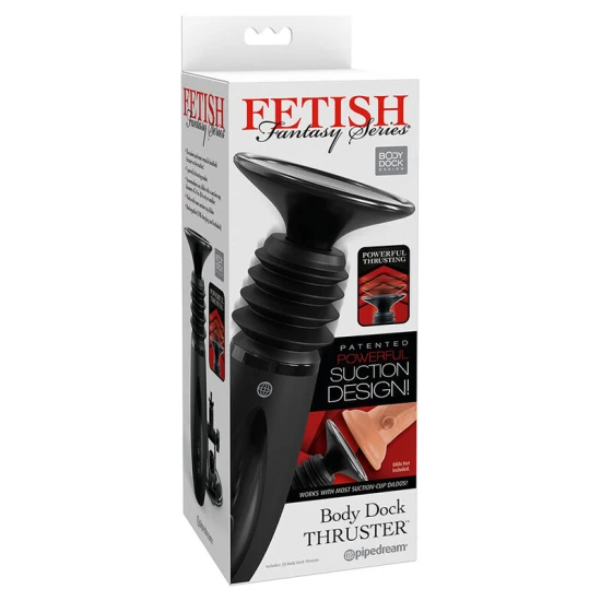 DILDO CU CLAMP PENTRU BODY DOCK THRUSTER, Negru