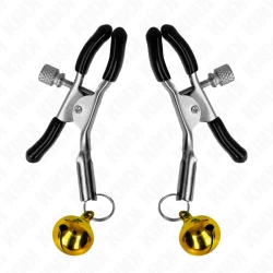 Clamp pentru Sfârcuri cu Clopoțel Auriu de 6 cm