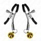 Clamp pentru Sfârcuri cu Clopoțel Auriu de 6 cm