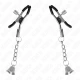 Cleme pentru mameloane tip pandantiv Silver Bell, 6 cm