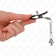 Cleme pentru mameloane tip pandantiv Silver Bell, 6 cm