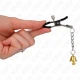 Clame pentru mameloane, auriu, 6 cm
