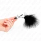 Clești pentru mameloane tip pană, Negru, 7 cm