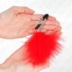 Clești pentru mameloane tip feather, Roșu, 7 cm