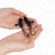 Clame pentru mameloane tip Bell Jaw, Negru, 7 cm