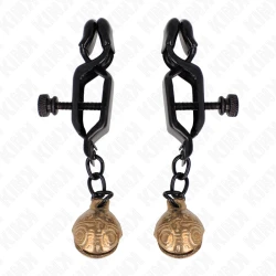 Clame pentru mameloane tip Bell Jaw, Negru, 7 cm