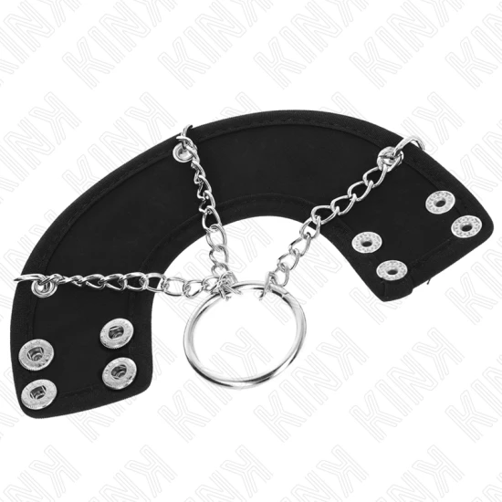 INEL PENIS 4 CM LANT 7 CM METAL CU CUREA DIN PIELE