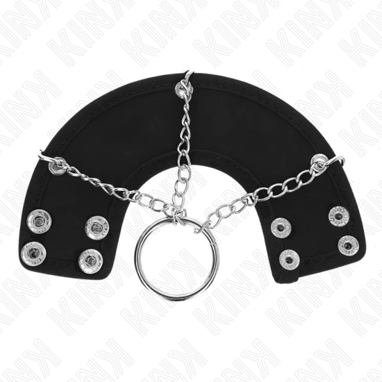 INEL PENIS 4 CM LANT 7 CM METAL CU CUREA DIN PIELE