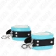 Set cătușe pentru încheieturi, Roz / Albastru, ajustabile 21-28 cm x 5.5 cm
