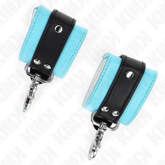 Set cătușe pentru încheieturi, Roz / Albastru, ajustabile 21-28 cm x 5.5 cm