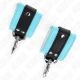 Set cătușe pentru încheieturi, Roz / Albastru, ajustabile 21-28 cm x 5.5 cm