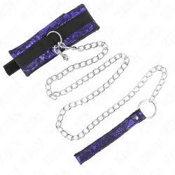 Colier scurt din catifea cu dantelă, Roz, cu curea, 105 cm, cu finisaj din nailon, 44 x 5.5 cm