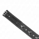 Colier din piele PVC cu curea, Roz cu strasuri, 105 cm, 41,5 x 4 cm