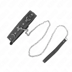 Colier din piele PVC cu curea, Roz cu strasuri, 105 cm, 41,5 x 4 cm