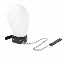 Colier cu lesă 65 cm, 1 inel reglabil, 38-49 cm x 5 cm