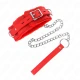 Guler cu Lesă 65 CM cu Restricții Roșu 36-42 CM x 5.5 CM